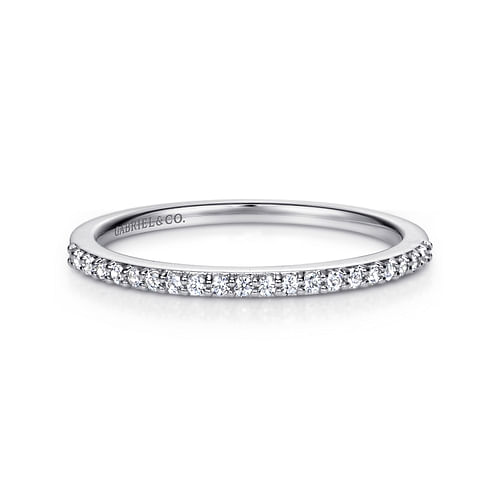 14K White Gold Matching Wedding Band