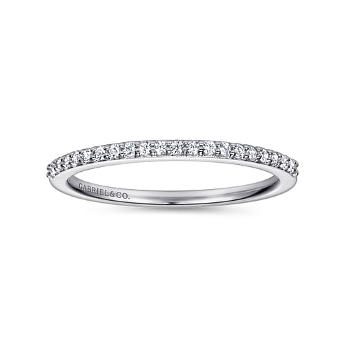 14K White Gold Matching Wedding Band