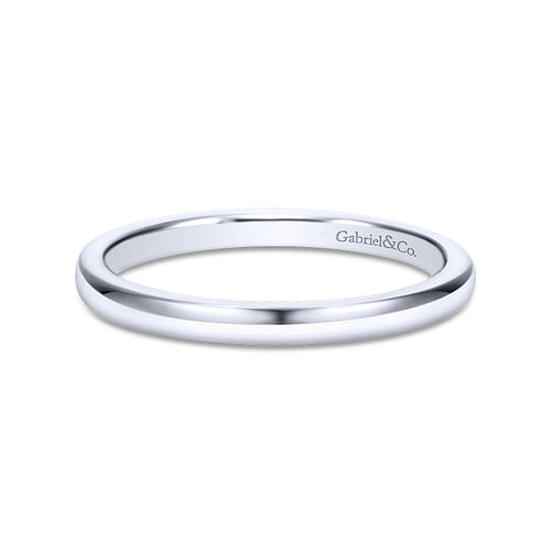 14K White Gold Matching Wedding Band