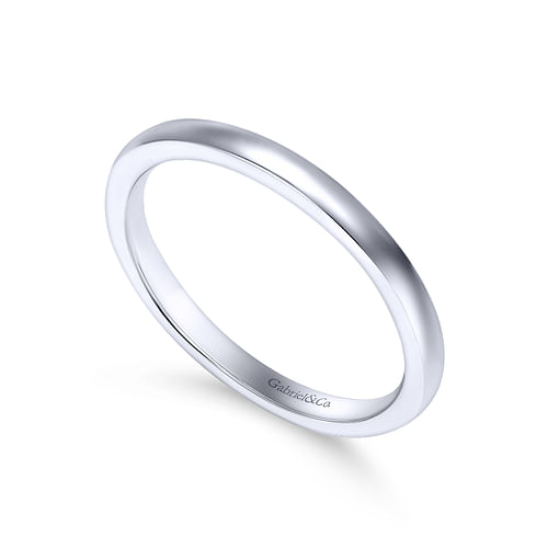 14K White Gold Matching Wedding Band