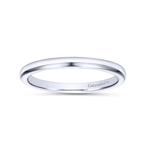 14K White Gold Matching Wedding Band