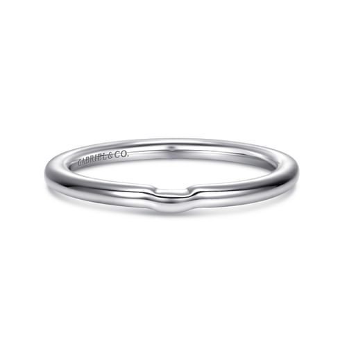 14K White Gold Matching Wedding Band