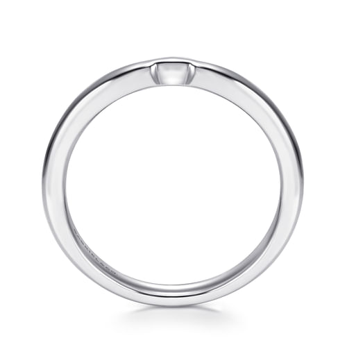 14K White Gold Matching Wedding Band