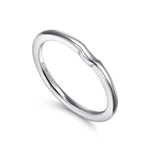 14K White Gold Matching Wedding Band