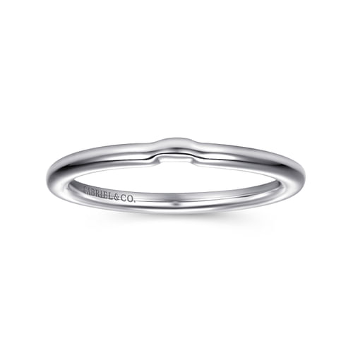 14K White Gold Matching Wedding Band