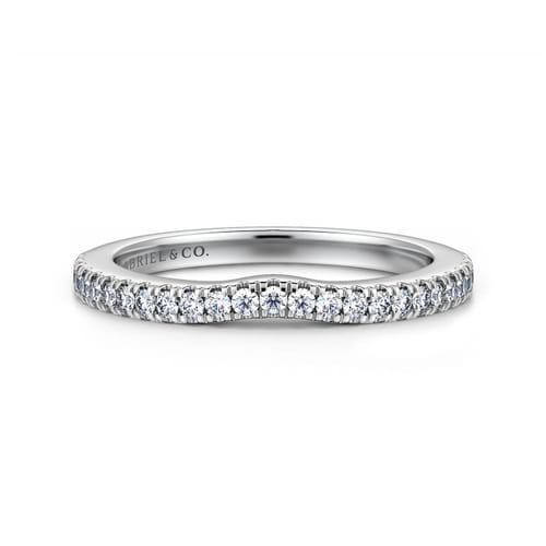 14K White Gold Matching Wedding Band