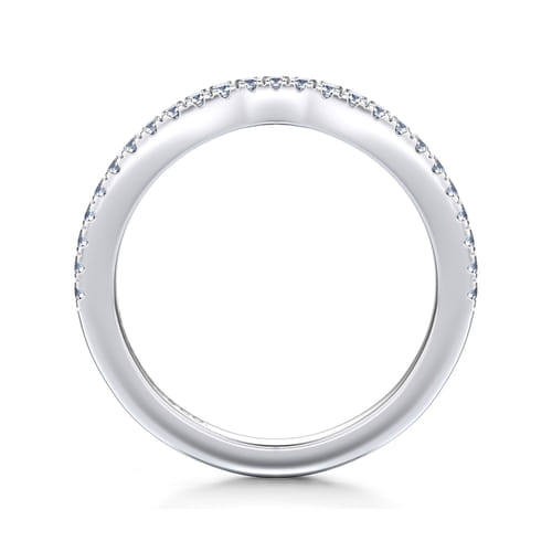 14K White Gold Matching Wedding Band