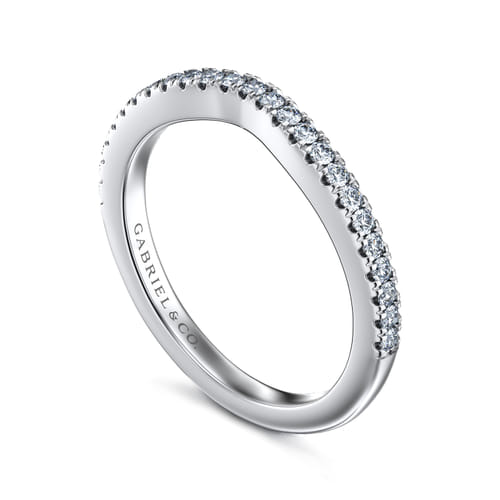 14K White Gold Matching Wedding Band