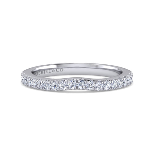 14K White Gold Matching Wedding Band