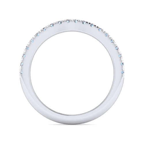 14K White Gold Matching Wedding Band