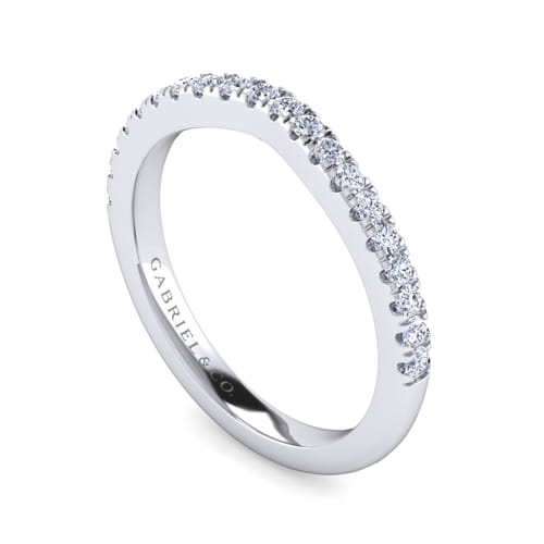 14K White Gold Matching Wedding Band