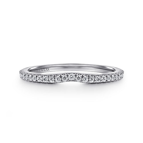 14K White Gold Matching Wedding Band