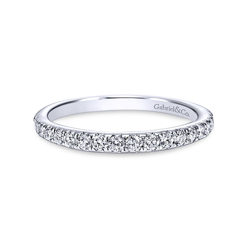 14K White Gold Matching Wedding Band