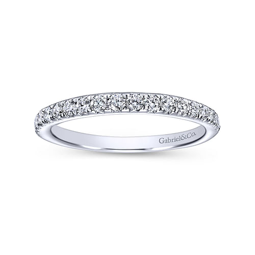 14K White Gold Matching Wedding Band