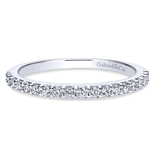 14K White Gold Matching Wedding Band