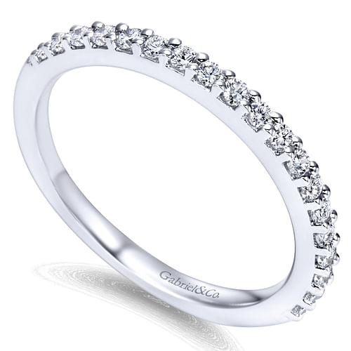 14K White Gold Matching Wedding Band