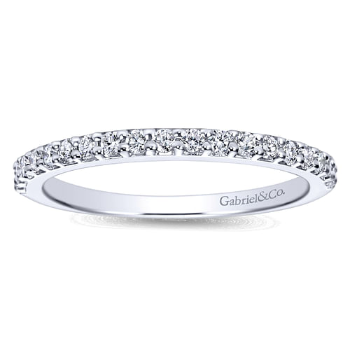 14K White Gold Matching Wedding Band