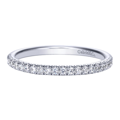 14K White Gold Matching Wedding Band