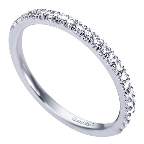 14K White Gold Matching Wedding Band