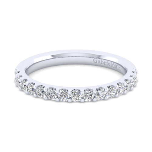 14K White Gold Matching Wedding Band