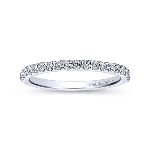 14K White Gold Matching Wedding Band