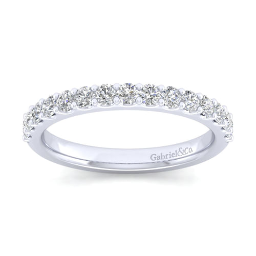 14K White Gold Matching Wedding Band