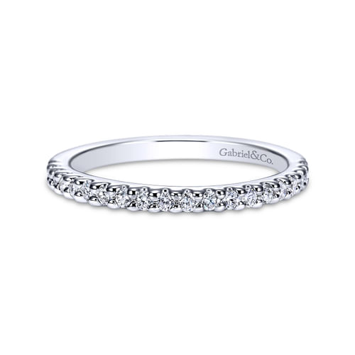 14K White Gold Matching Wedding Band