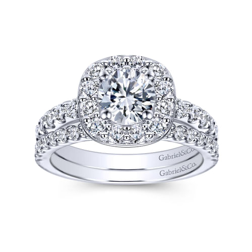 14K White Gold Matching Wedding Band