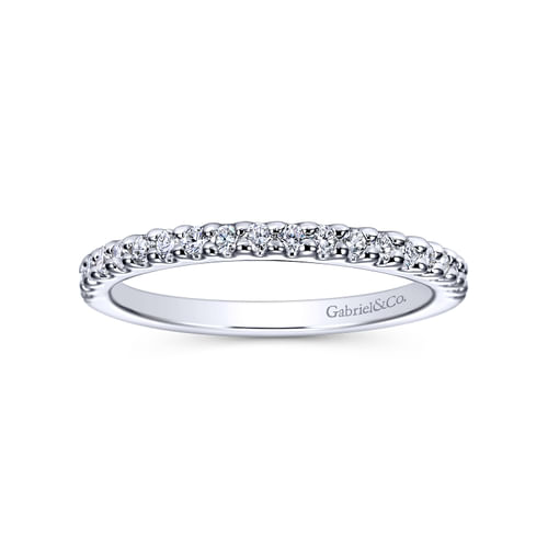 14K White Gold Matching Wedding Band