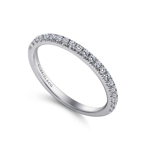 14K White Gold Matching Wedding Band