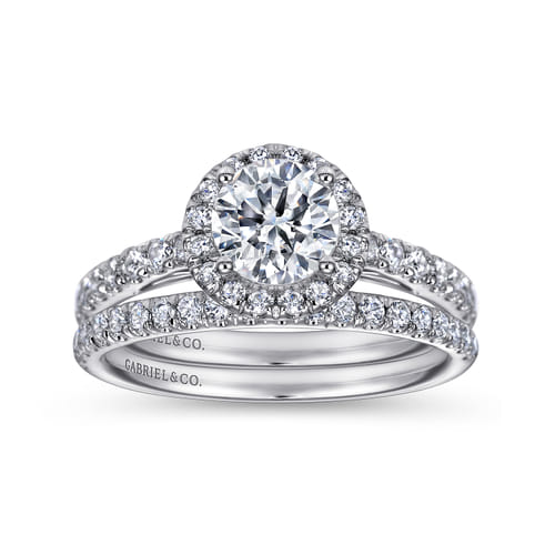 14K White Gold Matching Wedding Band