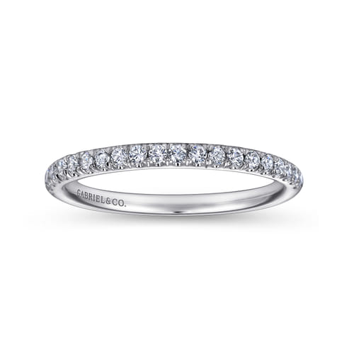 14K White Gold Matching Wedding Band