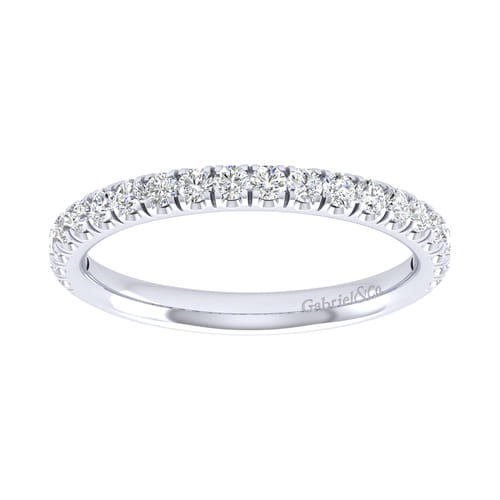 14K White Gold Matching Wedding Band