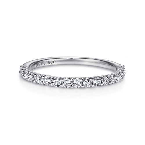 14K White Gold Matching Wedding Band