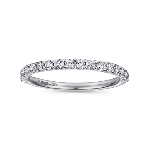 14K White Gold Matching Wedding Band