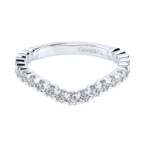 14K White Gold Matching Wedding Band