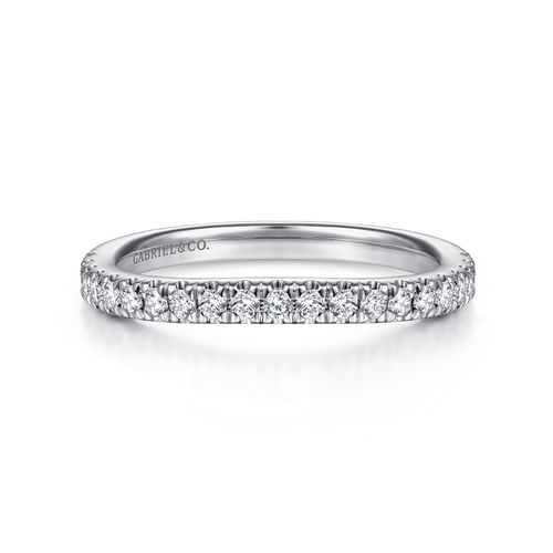 14K White Gold Matching Wedding Band