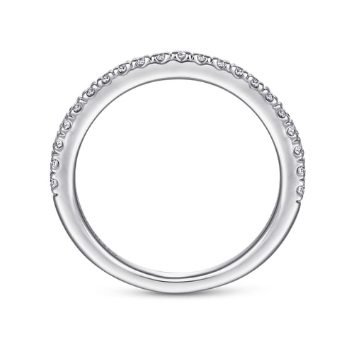 14K White Gold Matching Wedding Band
