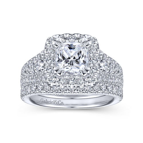 14K White Gold Matching Wedding Band