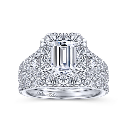14K White Gold Matching Wedding Band