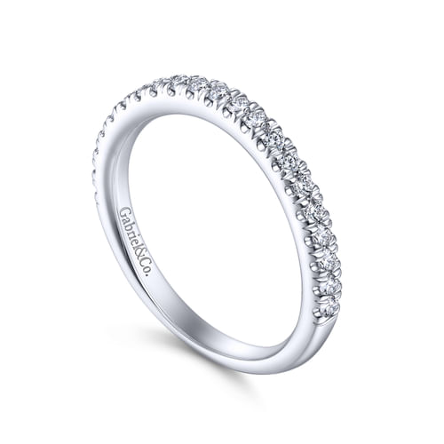 14K White Gold Matching Wedding Band