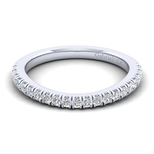 14K White Gold Matching Wedding Band