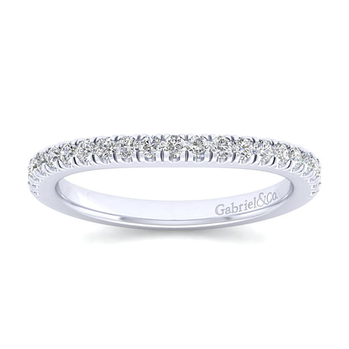 14K White Gold Matching Wedding Band