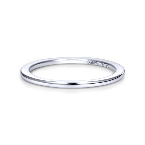 14K White Gold Matching Wedding Band