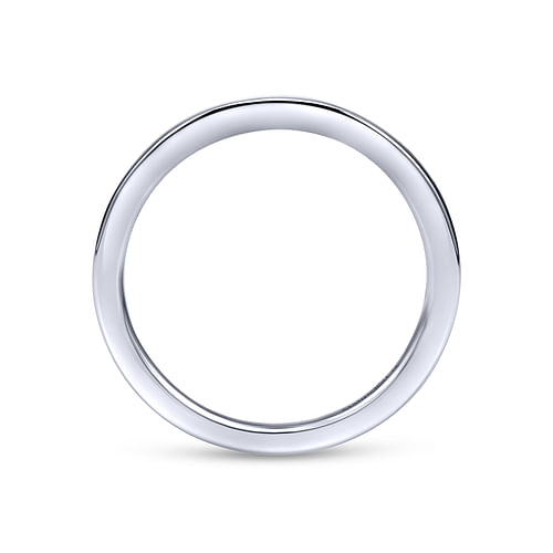 14K White Gold Matching Wedding Band