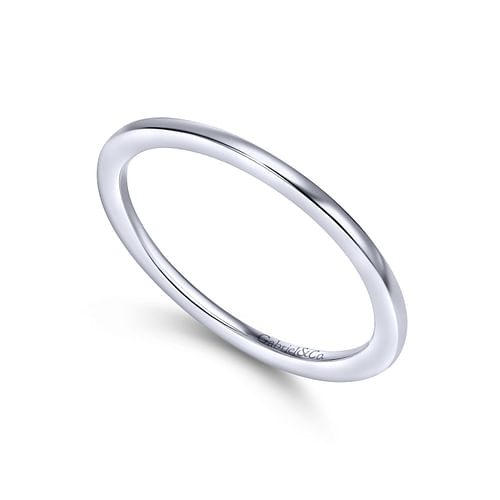 14K White Gold Matching Wedding Band