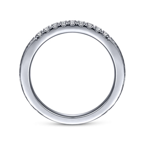 14K White Gold Matching Wedding Band