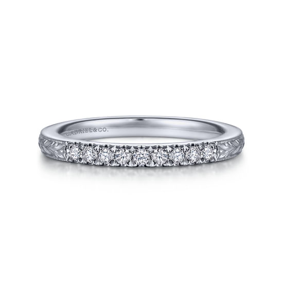 Gabriel - 14K White Gold Matching Wedding Band