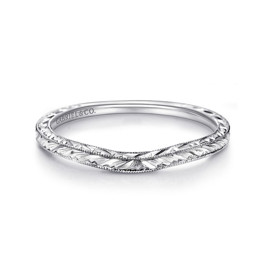Gabriel - 14K White Gold Matching Wedding Band