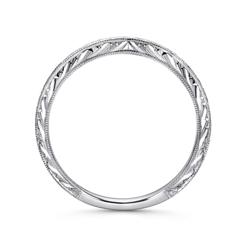14K White Gold Matching Wedding Band